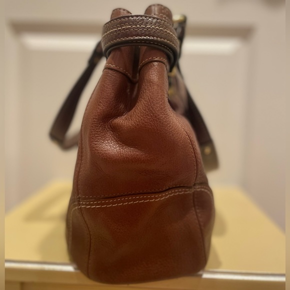 COACH Hampton Leather Carryall (Brown) - Picture 6 of 13